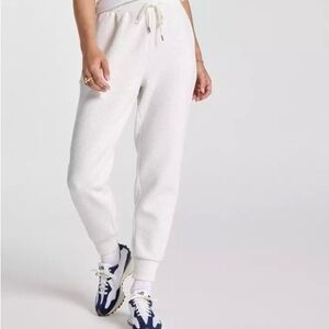White CALI Sport Jogger Sweatpants